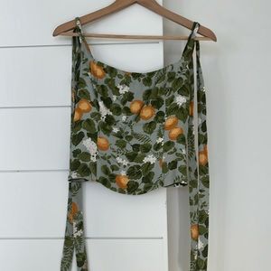 Reformation smocked camisole